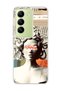 Vivo V30 Lite 4g Compatible Snake Hair Sculpture Printed Transparent Phone Case