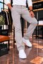 Men's Regular Fit Comfortable Cut Fabric Trousers - 3