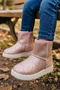 Girls & Boys Winter Thick Sole Warm Zippered Suede Boots