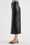 Women's premium leather fabric skirt with full lining - 4