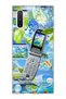 Samsung Galaxy Note 10 Compatible Flip Phone Nature Printed Transparent Phone Case