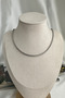 Silver Color Thin Twisted Rope Chain Necklace (45cm) - 4