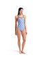 W Sunny Swimsuit Tie Back Turquoise Multi-Navy Women's Swimsuit 011666770 - 3