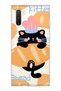Samsung Galaxy Note 10 Compatible Black Cat Bread Printed Transparent Phone Case