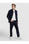 Navy Blue Regular Fit Zippered Jacket 50287493-Vr033 - 4