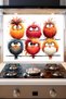 Cute & Funny Birds Adhesive Foil Sticker for Kitchen Countertop and Stove Back (60 X 54 cm) - Model 2 - 2