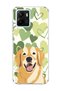 Vivo Y15S Compatible Yellow Dog Green Heart Printed Transparent Phone Case