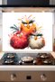 Cute & Funny Birds Adhesive Foil Sticker for Kitchen Countertop and Stove Back (60 X 54 cm) - Model 3 - 3