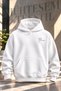 Premium Oversize Unisex Hoodie – Black Hooded Sweatshirt with Minimalist Text Print on Front and Back - 3