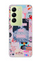 Vivo V30 Lite 4g Compatible Women Power Pink Collage Printed Transparent Phone Case