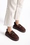 Women's Casual Ug with Fur Inside, Buckle, Suede Look, Thick Platform Sole - 5