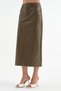 Women's premium leather fabric skirt with full lining - 3
