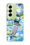 Vivo V30 Lite 4g Compatible Flip Phone Nature Printed Transparent Phone Case