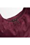 Shoulder Bags - Burgundy - Faux leather - 3
