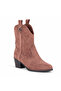 Ravella Western Look Pointed Toe Women's Short Boots