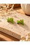 Handmade Murano Glass Green Heart Dinosaur Beads (2 Pieces) - 2