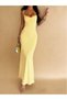 Rochie maxi, galben - 2