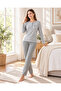 Pajama Sets - Blue - Long - 3