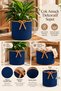 Nevrisa 30X30 cm Multi-Purpose Decorative Woven Basket - Flower Pot - Flower Pot Cover - Home Office Bathroom Living Room Plant and Item Organizer - 3
