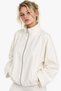 Women's polo collar zippered oversize jacket - 2