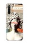 Redmi Note 8 Compatible Snake Hair Sculpture Printed Transparent Phone Case