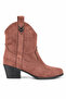 Ravella Western Look Pointed Toe Women's Short Boots - 4