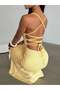 Rochie maxi, galben - 5