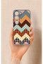Vivo V40 Lite 5g Compatible Colorful Knitted Pattern Silicone Case