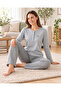 Pajama Sets - Blue - Long - 4