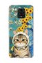 Redmi Note 9 Pro Compatible Starry Night Tabby Cat Printed Transparent Phone Case