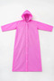 Pink Color Hooded Unisex Adult Raincoat - 2