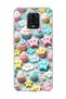 Redmi Note 9 Pro Compatible Pastel Cake Star Printed Transparent Phone Case