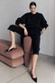 Noelle Basic Knitwear Sweater – Women's Crew Neck Long Sleeve Ribbed Soft Textured Sweater - 2