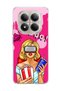 Redmi Note 15 Pro 4g / 5g Compatible Blonde Woman Popcorn Printed Transparent Phone Case
