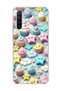 Redmi Note 8 Compatible Pastel Cake Star Printed Transparent Phone Case