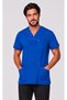 Men's Envelope Collar Bitter Green, Burgundy, Brick, Saks Blue Lycra Belinda Fabric Doctor Scrubs Single Top