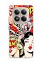 Redmi Note 15 Pro 4g / 5g Compatible Comic Book Women's Printed Transparent Phone Case