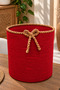 Nevrisa 30X30 cm Multi-Purpose Decorative Woven Basket - Flower Pot - Flower Pot Cover - Home Office Bathroom Living Room Plant and Item Organizer - 4