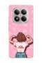 Redmi Note 15 Pro 4g / 5g Compatible Strong Woman Pink Printed Transparent Phone Case