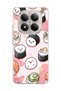 Redmi Note 15 Pro 4g / 5g Compatible Cute Sushi Printed Transparent Phone Case