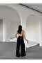 High Waist Wide Leg Flowy Fabric Trousers-Black - Black - 3
