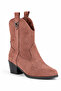 Ravella Western Look Pointed Toe Women's Short Boots - 2