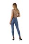 Women's Blue High Waist Knee Ripped Skinny Skinny Leg Stretchy Lycra Denim Jean Pants - 3