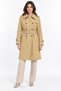 Double-Breasted Belted Trench Coat Camel 14140