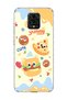 Redmi Note 9 Pro Compatible Cute Hamburger Pizza Printed Transparent Phone Case