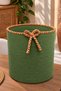 Nevrisa 30X30 cm Multi-Purpose Decorative Woven Basket - Flower Pot - Flower Pot Cover - Home Office Bathroom Living Room Plant and Item Organizer - 4