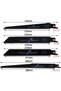 Total 4PCS 1/4pc Reciprocating Saw Blades High Carbon Steel Wood Pruning Saw Blades For Plastic Pipe - 3
