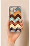 Infinix Hot 30 Compatible Colorful Knitted Pattern Silicone Case