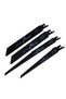 Total 4PCS 1/4pc Reciprocating Saw Blades High Carbon Steel Wood Pruning Saw Blades For Plastic Pipe