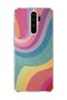 Redmi Note 8 Pro Compatible Pastel Rainbow Curved Printed Transparent Phone Case